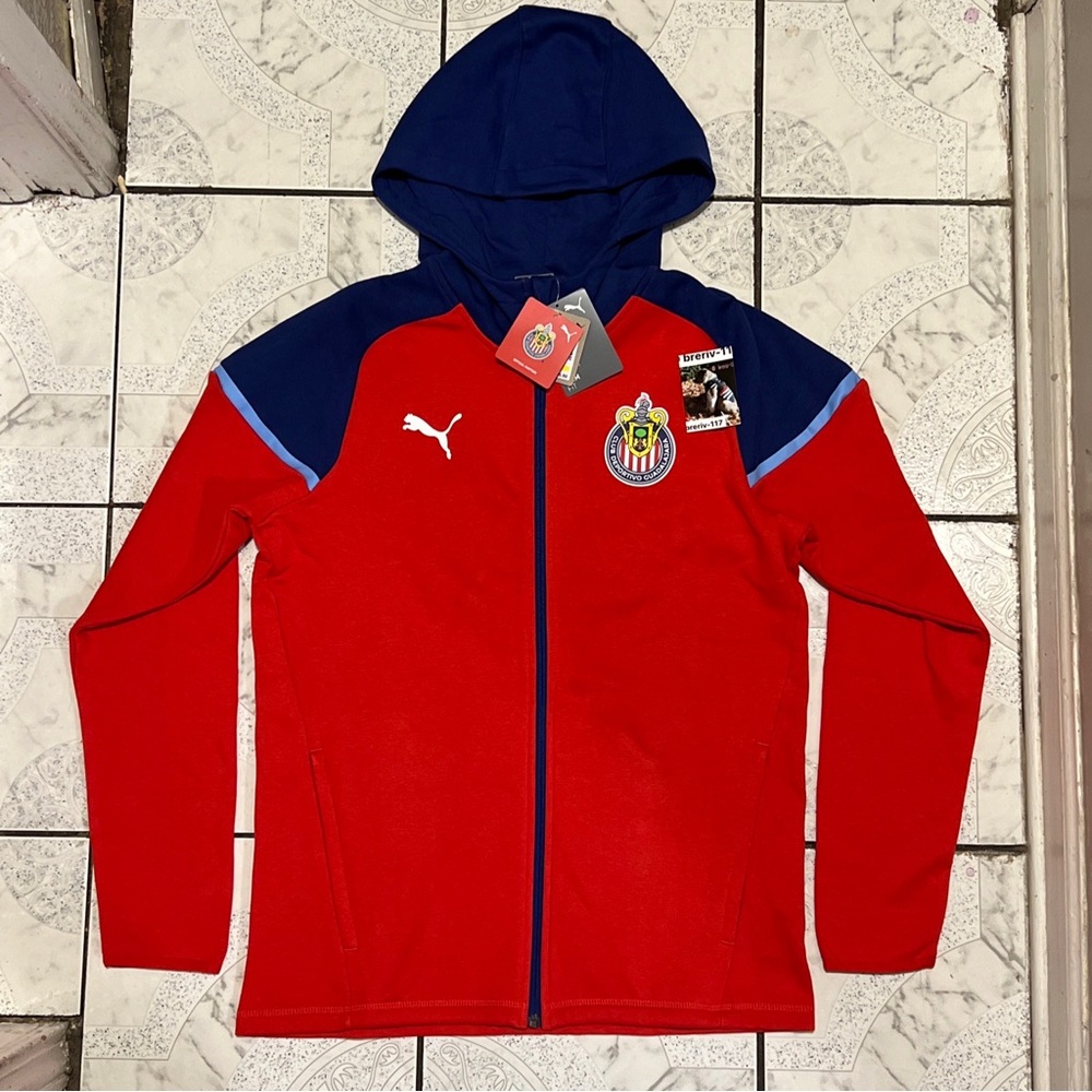 New Puma Club Deportivo Chivas Casual Hooded Jacket 23/24 Men’s Size M